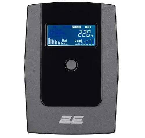 Джерело безперебійного живлення DD650, Black, 650 ВА / 360 Вт, 2xSchuko, LCD екран, USB 2E teh0033895 - фото 2