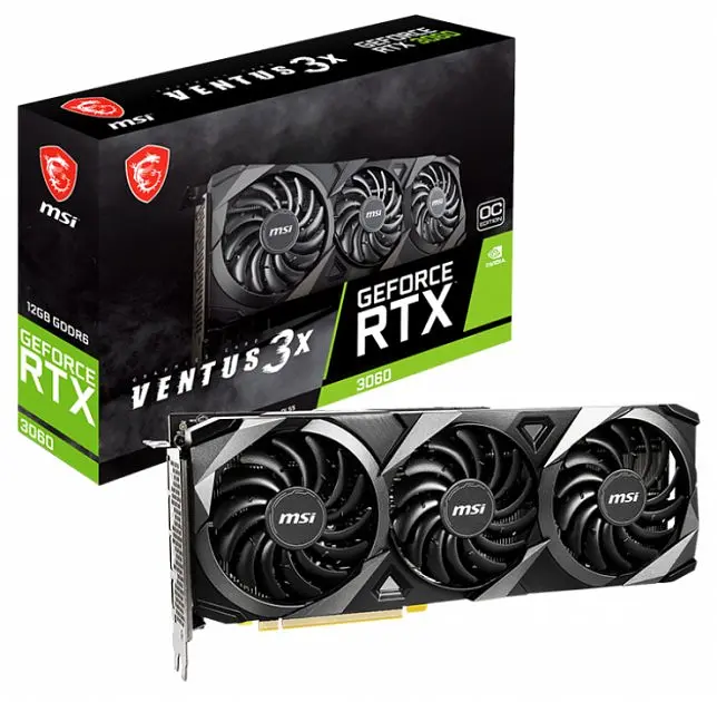 Відеокарта MSI RTX 3060 12Gb Ventus 3X OC (RTX 3060 VENTUS 3X 12G OC NO LHR) (GDDR6, 192 bit, PCI-E v4.0 x16) Б/в - фото 4