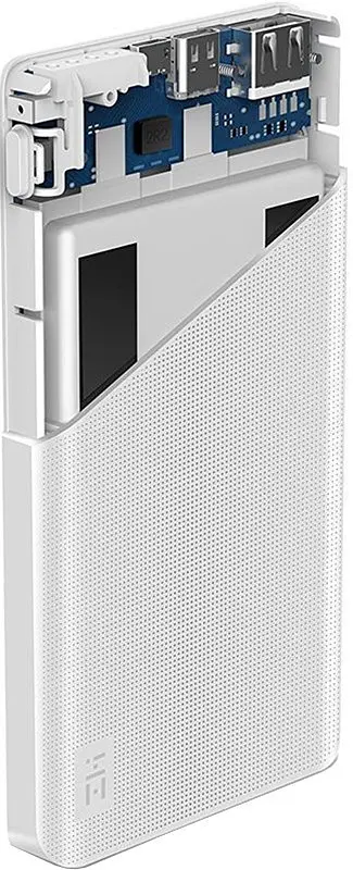 Портативна батарея ZMI Power Bank Fast Charge 10000 mAh 18W Type-C White QB810W - фото 3