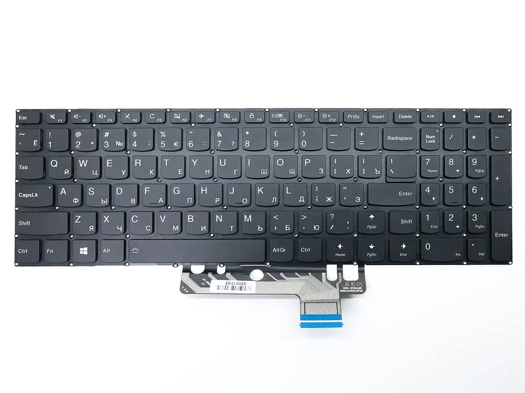 Клавіатура для LENOVO IdeaPad 310S-15ISK, 510S-15ISK, 310S-15IKB (RU Black з підсвічуванням). Оригінал. - фото 3