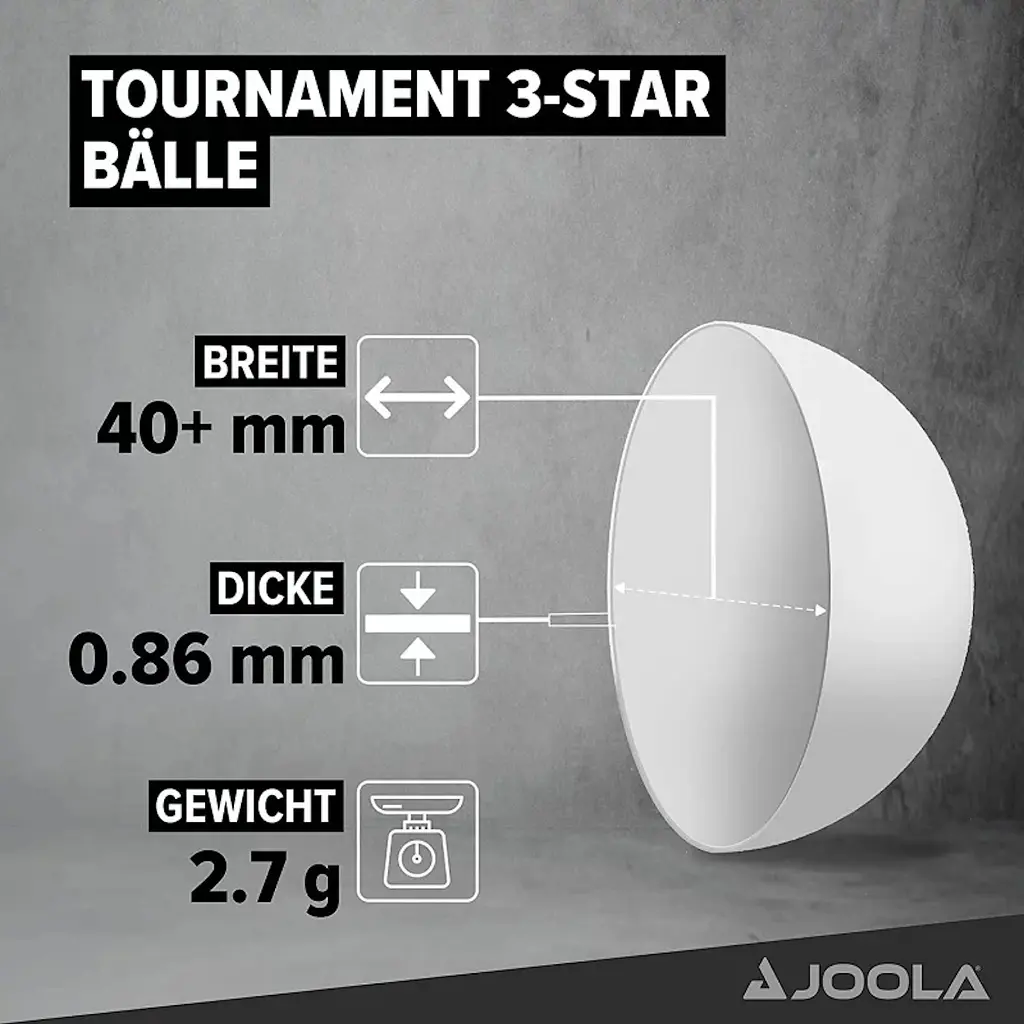 М'ячі для настільного тенісу Joola Tournament 40+ 12 шт (44322) - фото 3