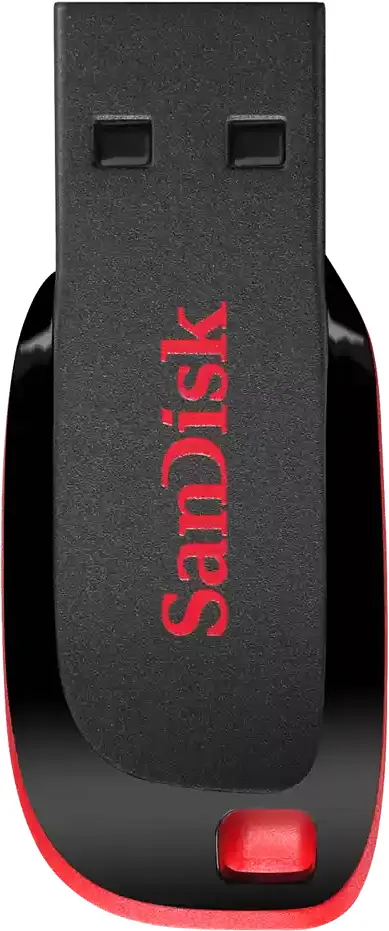 USB Flash накопичувач SanDisk 64GB Cruzer Blade USB 2.0 black red (SDCZ50-064G-B35) - фото 3
