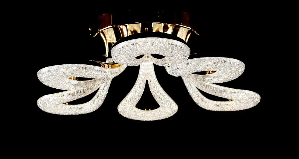 Світлодіодна люстра Splendid Ray L1656/6 LED (GD), золото, білий, 120 Вт, від 11-19 м² - фото 4