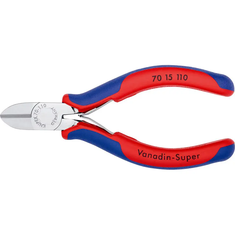 Кусачки бокові (бокорізи), діаметр 3,0мм, 110мм KNIPEX 70 15 110, хромовані - фото 2