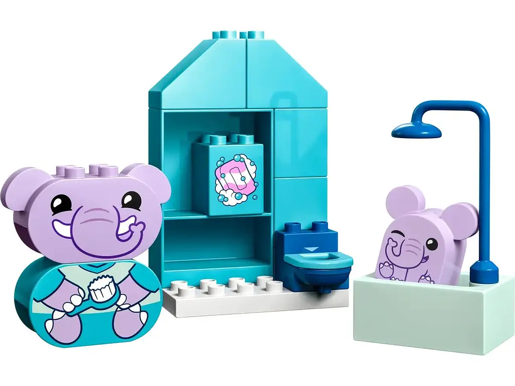 Конструктор LEGO DUPLO Повсякденні процедури: Час приймати ванну 15 деталі (10413) - фото 3