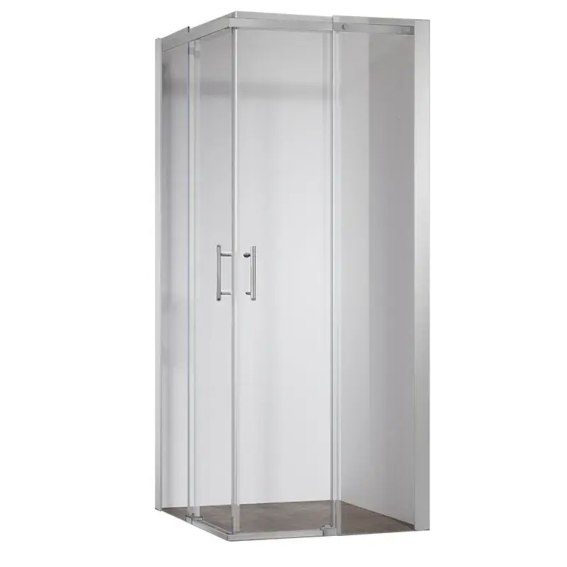 Душова кабіна без піддону Koer Sr SC03-90x90x200-TR-02 прозоре скло Easy Clean 6мм Ss Color KR5680, Нержавіюча сталь, прозорий, Нержавеющая сталь