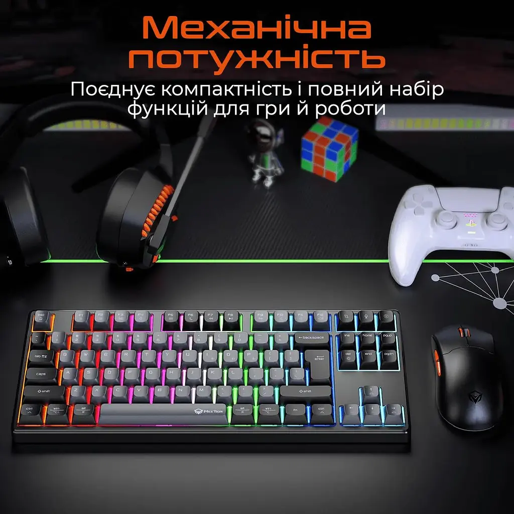Клавіатура Meetion MK14 Black (MT-MK14-A-RUA) - фото 8
