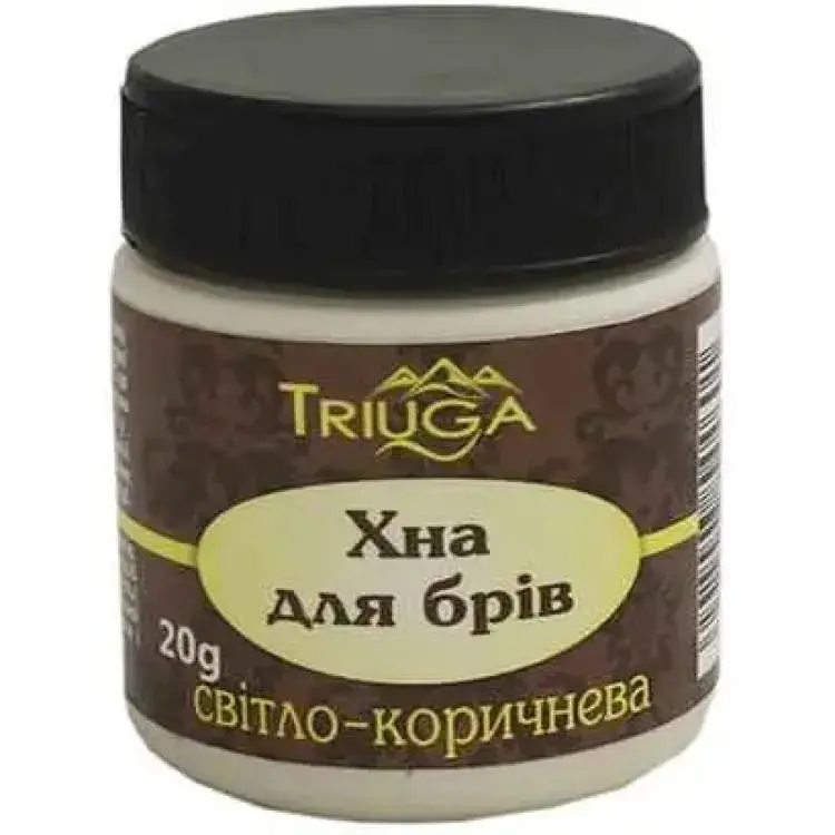 Хна для брів Triuga Світло-коричневий аюрведична 20г