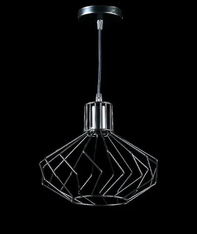 Люстра стельова Splendid Ray L537/1S, E27, регульована, Чорний метал, сучасний стиль, діаметр 25 см, висота 30-110 см - фото 3