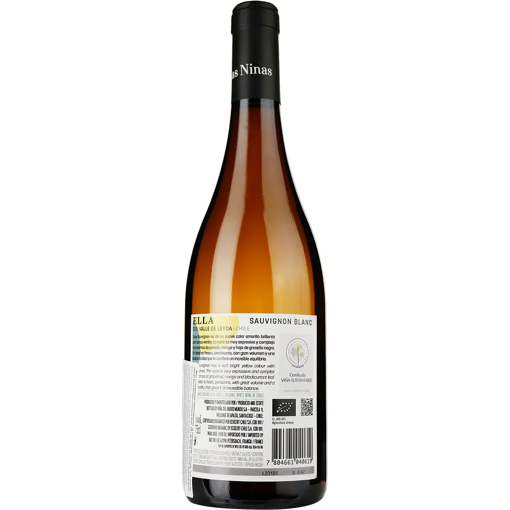 Вино Las Ninas Ella Reserva Sauvignon Blanc DO Leyda белое сухое 0.75 л - фото 2