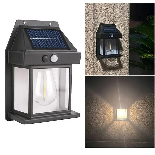 Лампа з датчиком руху 3 режими освітлення для саду SOLAR WALL LAMP Kt-888