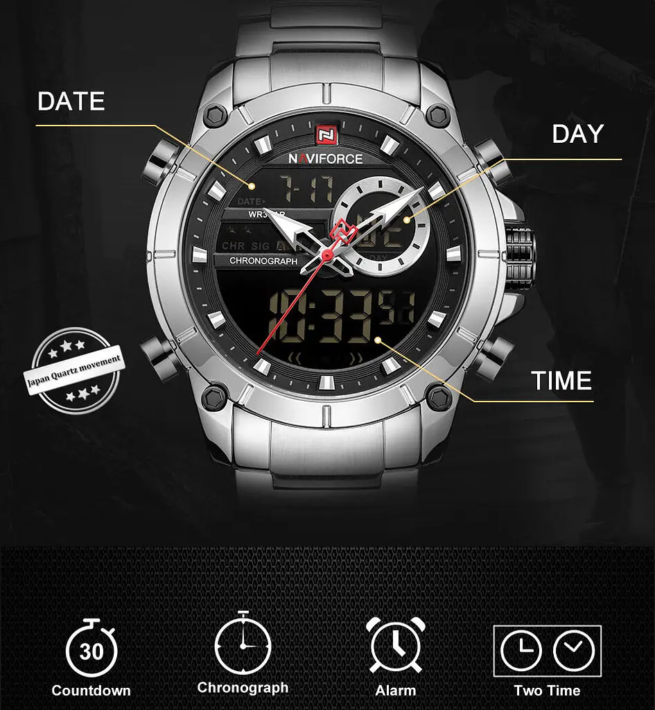 Годинник Naviforce Jazz Silver - фото 7