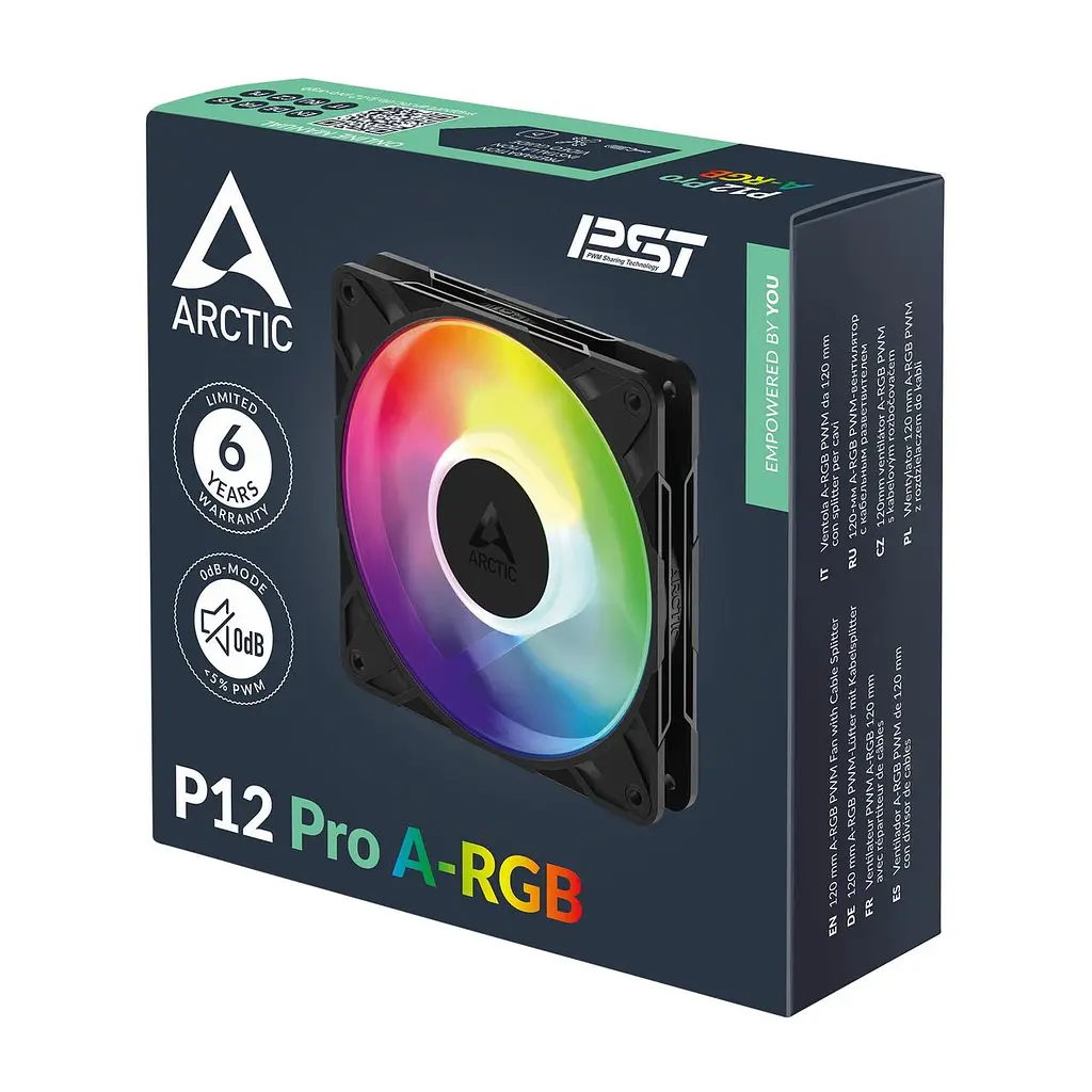 Корпусний вентилятор 120 мм Arctic P12 Pro ACFAN00309A A-RGB/Black - фото 8