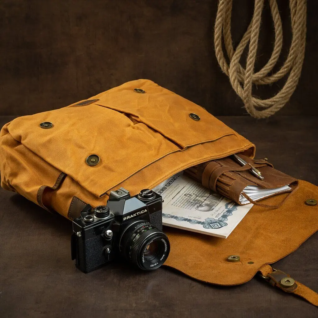Діловий портфель у поєднанні зі шкірою 20120 Vintage рудий - фото 9
