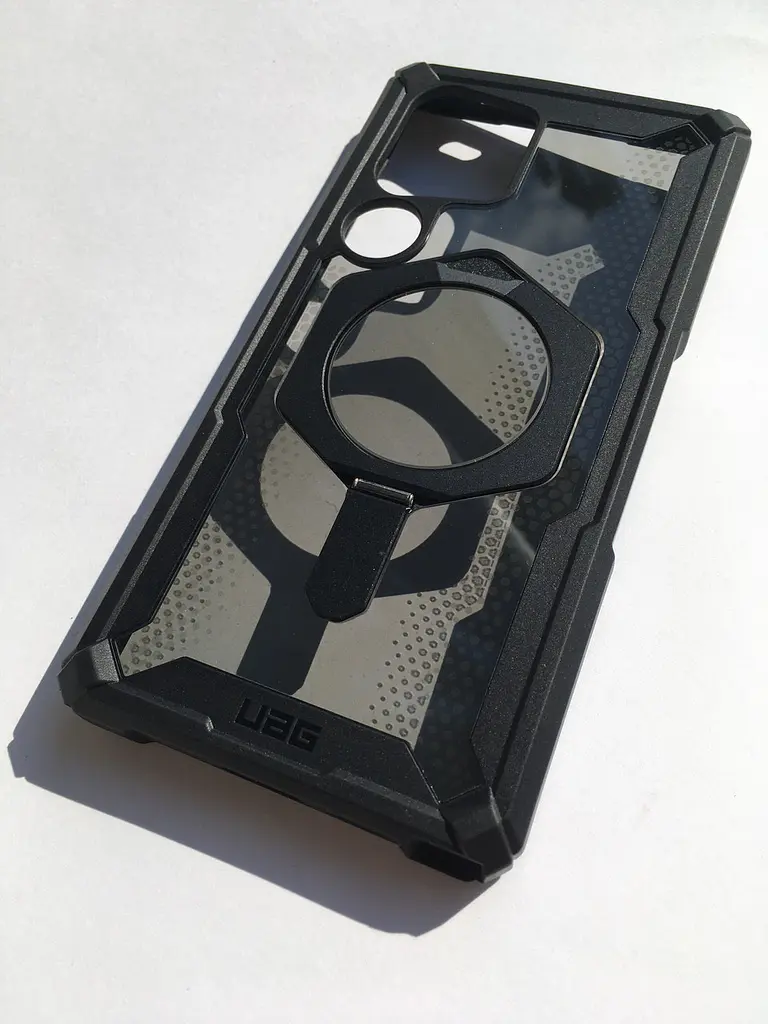 Оригінальний протиударний чохол для Samsung Galaxy S25 Ultra UAG Plasma XTE MagSafe Black 214467114097 (S938) з підставкою - фото 8