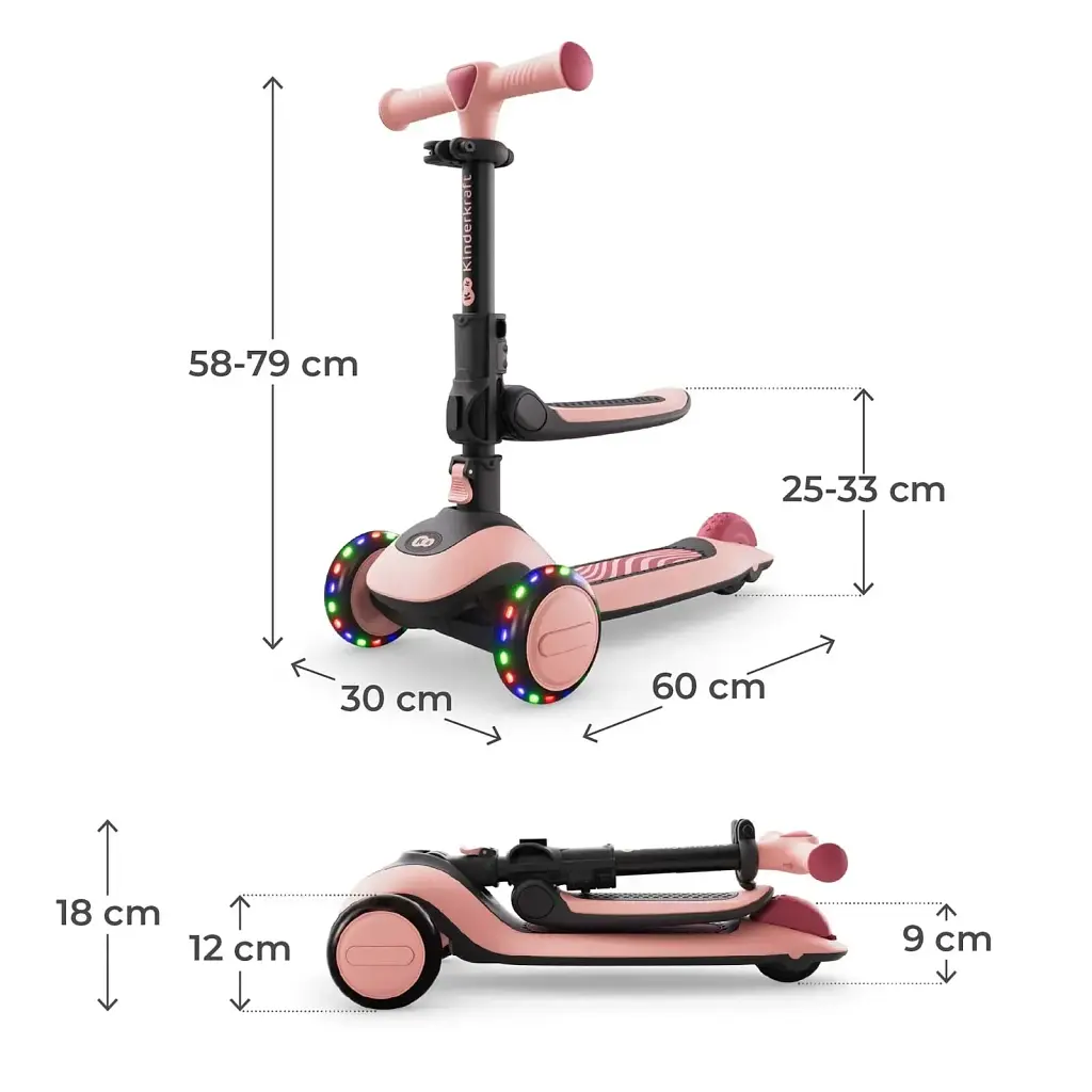 Самокат Kinderkraft Halley 2 Rose Pink (KRHALL02PNK0000) (5902533930173) - фото 8