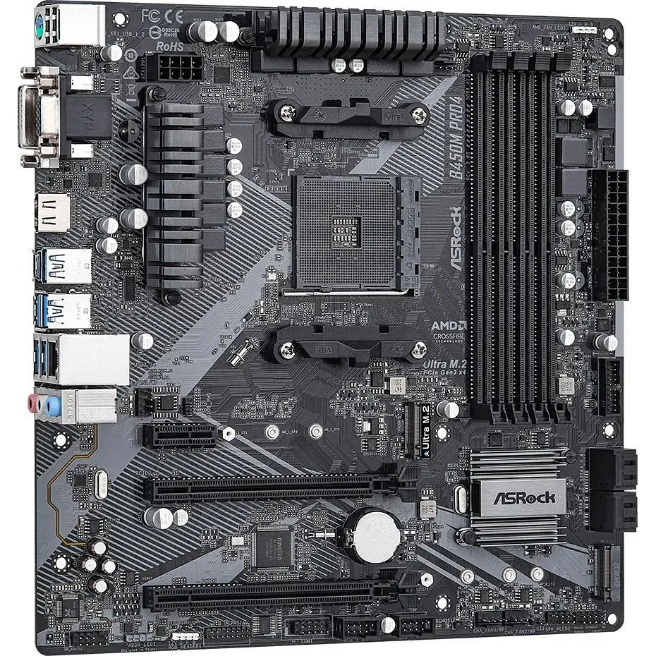 Материнська плата ASRock B450M Pro4 R2.0 [140008] - фото 2