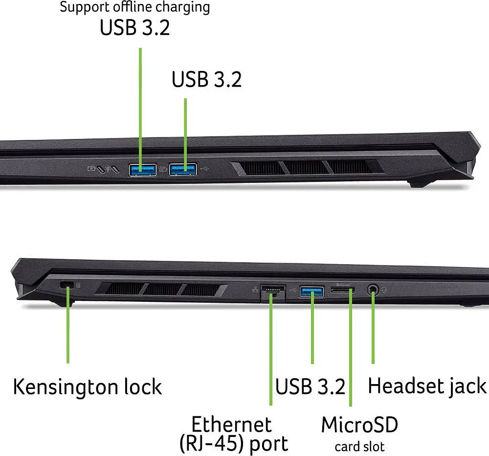 Ноутбук Acer 16 Nitro V 16 ANV16-72 WUXGA IPS/Intel 7-240H/16GB/1TB/RTX 5070 8GB/DOS/Black (NH.QZREU.00C) - фото 4