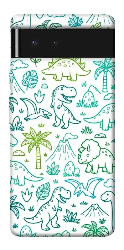 TPU чохол Demsky Dino pattern для Google Pixel 6