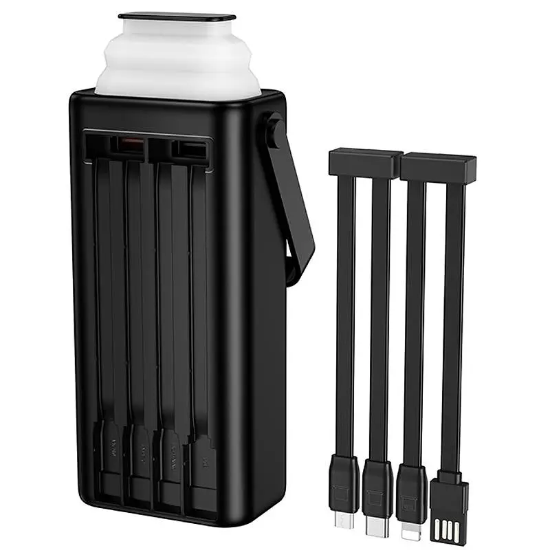 Портативное ЗУ Power Bank Borofone BJ65 High 22.5W+PD20W with cable 30000 mAh Black - фото 4