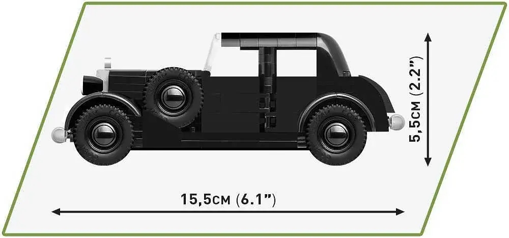 Конструктор COBI автомобіль 1:35 GERMAN STAFF CAR TYPE 230 2277 - фото 3
