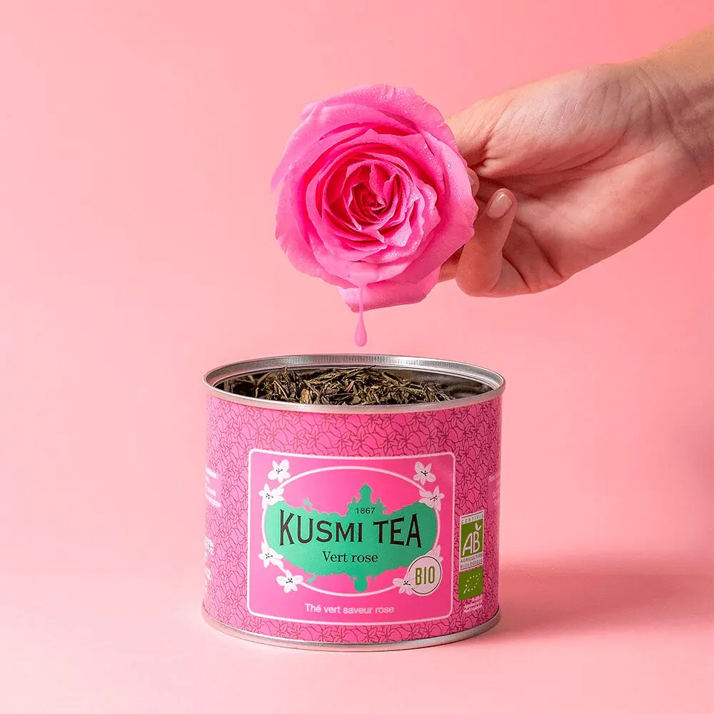 Чай зелений Kusmi Tea Green Rose органічний 100 г - фото 4