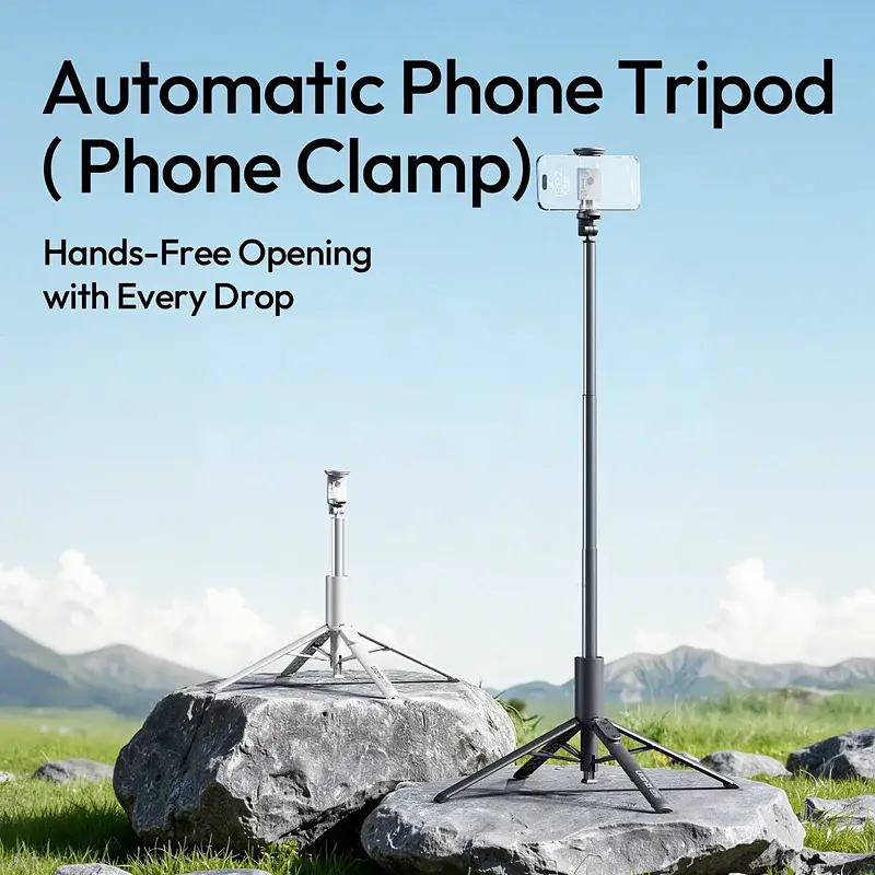 Селфі-монопод Ulanzi Ulanzi MT86 Automatic Phone Tripod(Phone Clamp,Black) (S023) - фото 5