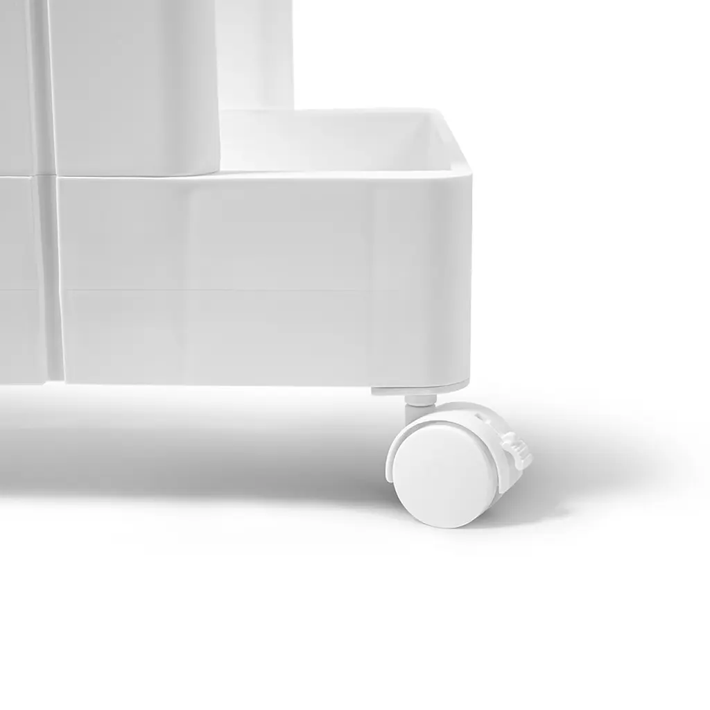 Етажерка чотириярусна на колесах MVM, біла (FH-04 WHITE) - фото 3