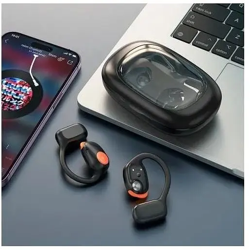 Бездротові навушники Hoco EA1 Spectrum true wireless BT headset до 10 годин чорні 6942007612173 - фото 4
