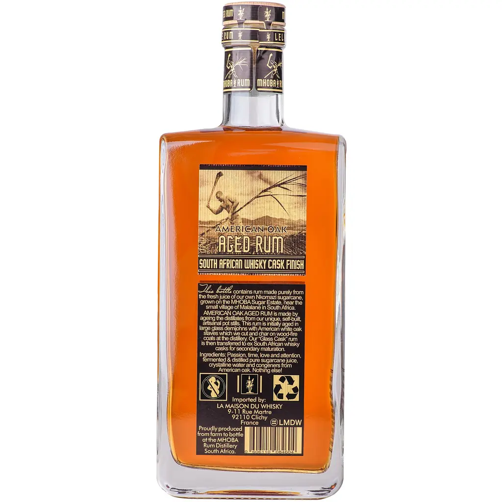 Ром Mhoba American Oak Aged 43% 0.7 л - фото 3