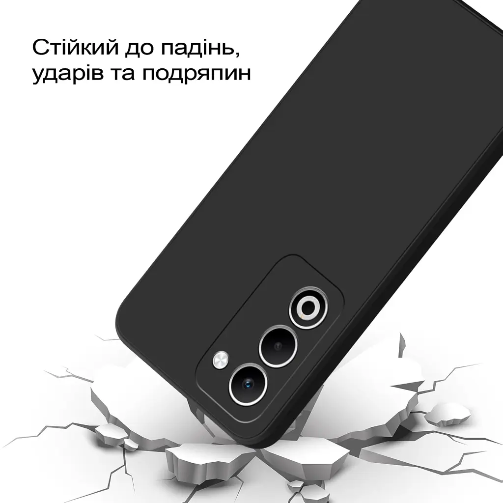 Чохол до мобільного телефона BeCover Silicone Oppo A5 2025 4G/5G Black (713790) - фото 4