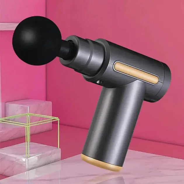 Перкусійний масажер для шиї голови та ніг Massage Gun XL-1011 • Електричний масажний пістолет - фото 4