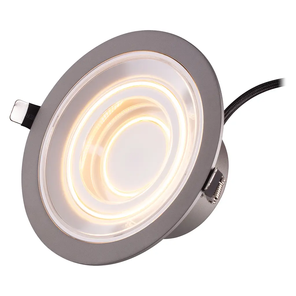 LEDVANCE Світильник даунлайт LED 8Вт 650Лм 2700K 166мм Decor Filament Downlight Echo алюміній - фото 3