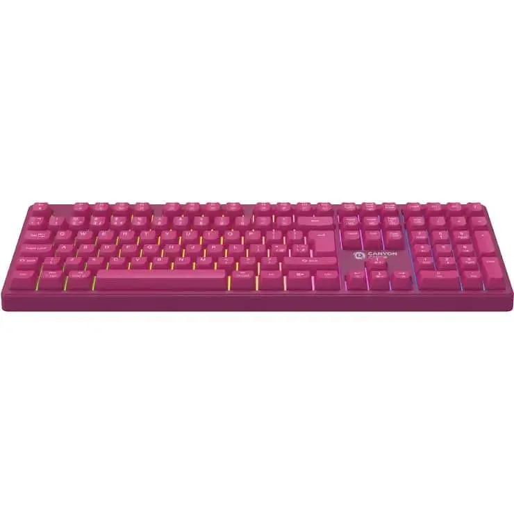 Клавіатура Canyon CND-SKBW2 105keys 2.4G+Bluetooth battery 2000mAh RGB Black (CND-SKBW2) - фото 6