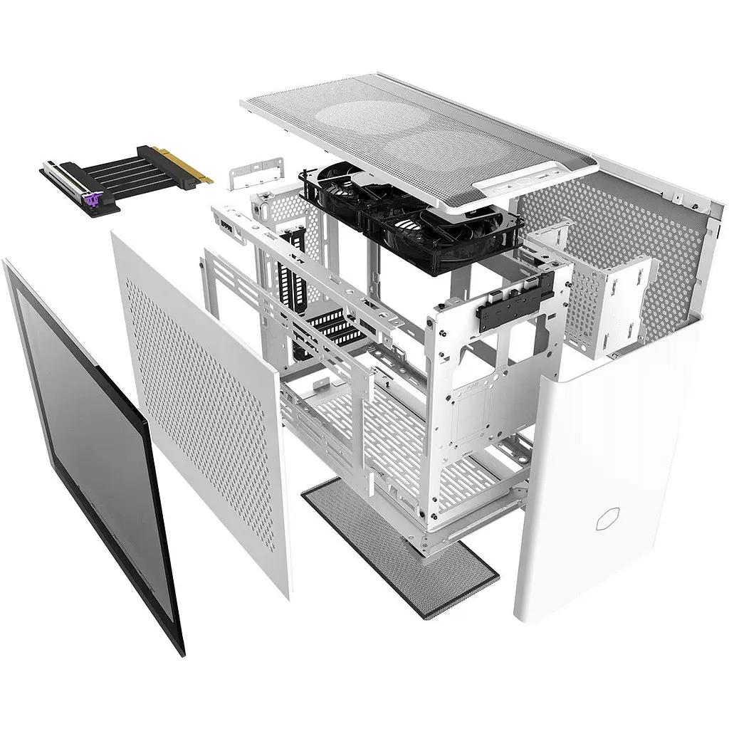 Корпус Cooler Master MasterBox NR200P White [MCB-NR200P-WGNN-S00] [135135] - фото 8