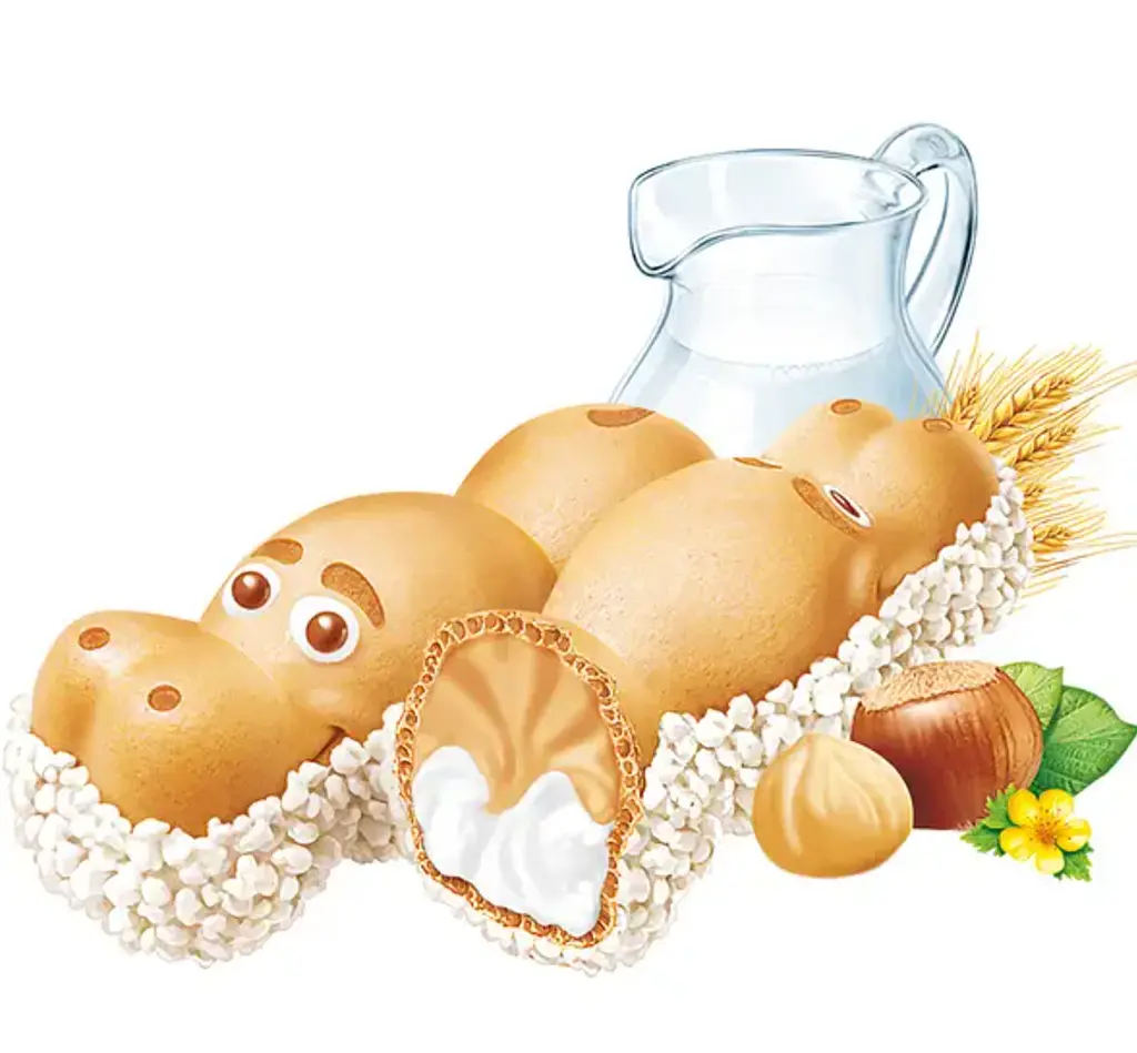 Вафельні батончики бегемотики Kinder Happy Hippo Hazelnut 5 шт, 104 г - фото 3