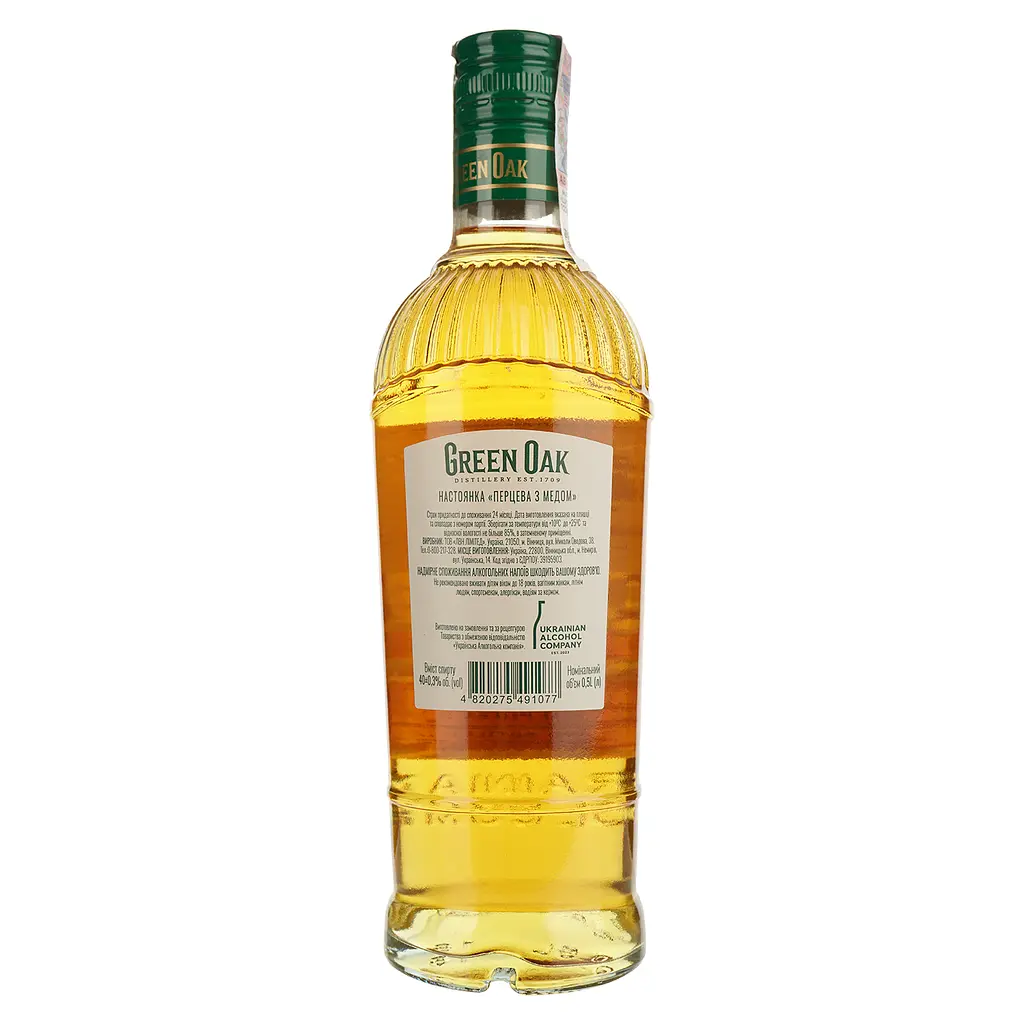 Настойка Green Oak Перцовая с медом 40% 0.5 л - фото 2