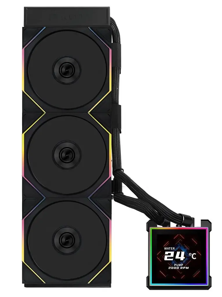 СВО Lian Li HydroShift II LCD-S 360TL Black (G89.GHS2LCDS36TB.00) - фото 4