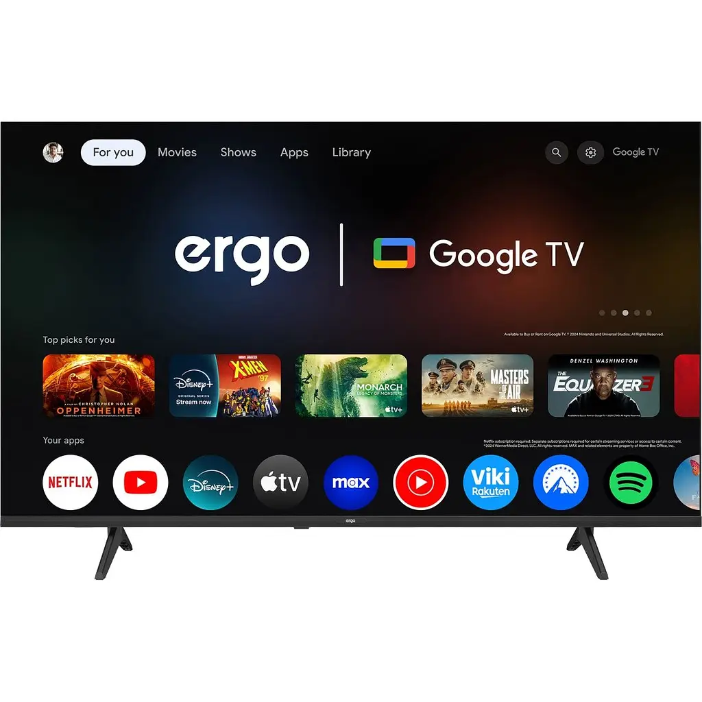 Телевізор Ergo JUQ7500 60` QLED 4K (60JUQ7500) [168129] - фото 2