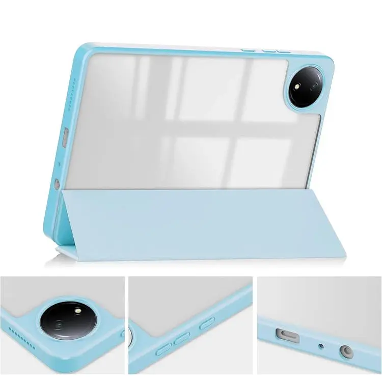 Чохол-книжка BeCover Soft Edge TPU з кріпленням для стілусу для Xiaomi Redmi Pad SE 8.7" Light Blue (712569) - фото 3