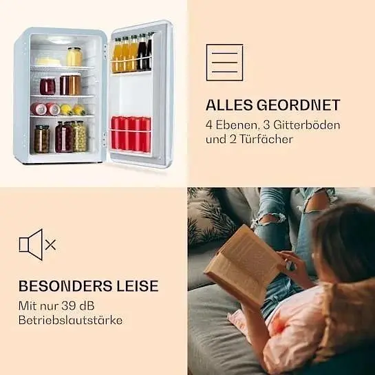 Холодильник в ретро стиле Klarstein Audrey (10039693) - фото 2