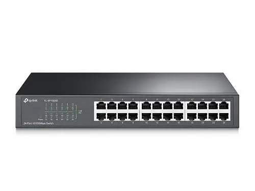 Комутатор TP-LINK TL-SF1024D, 24x10/100 Mb/s, металевий корпус, некерований