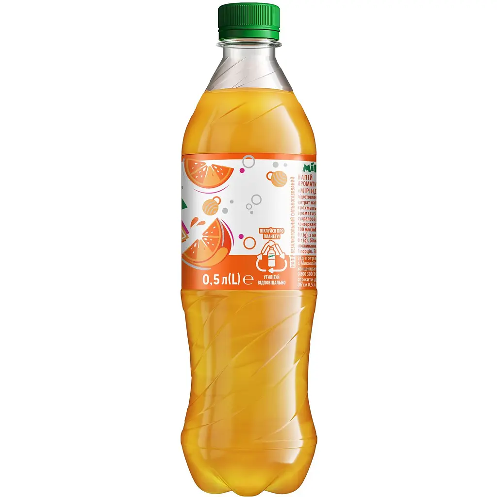 Напій Mirinda Orange Zero Sugar безалкогольний сильногазований 500 мл - фото 3
