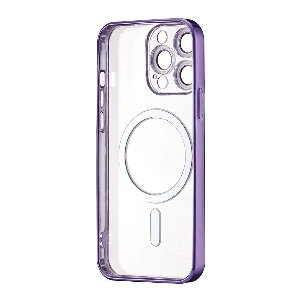 Чохол Ductil Metallic Edge with MagSafe (Protected Camera & Lens) iPhone 12 Pro Deep Purple - фото 3