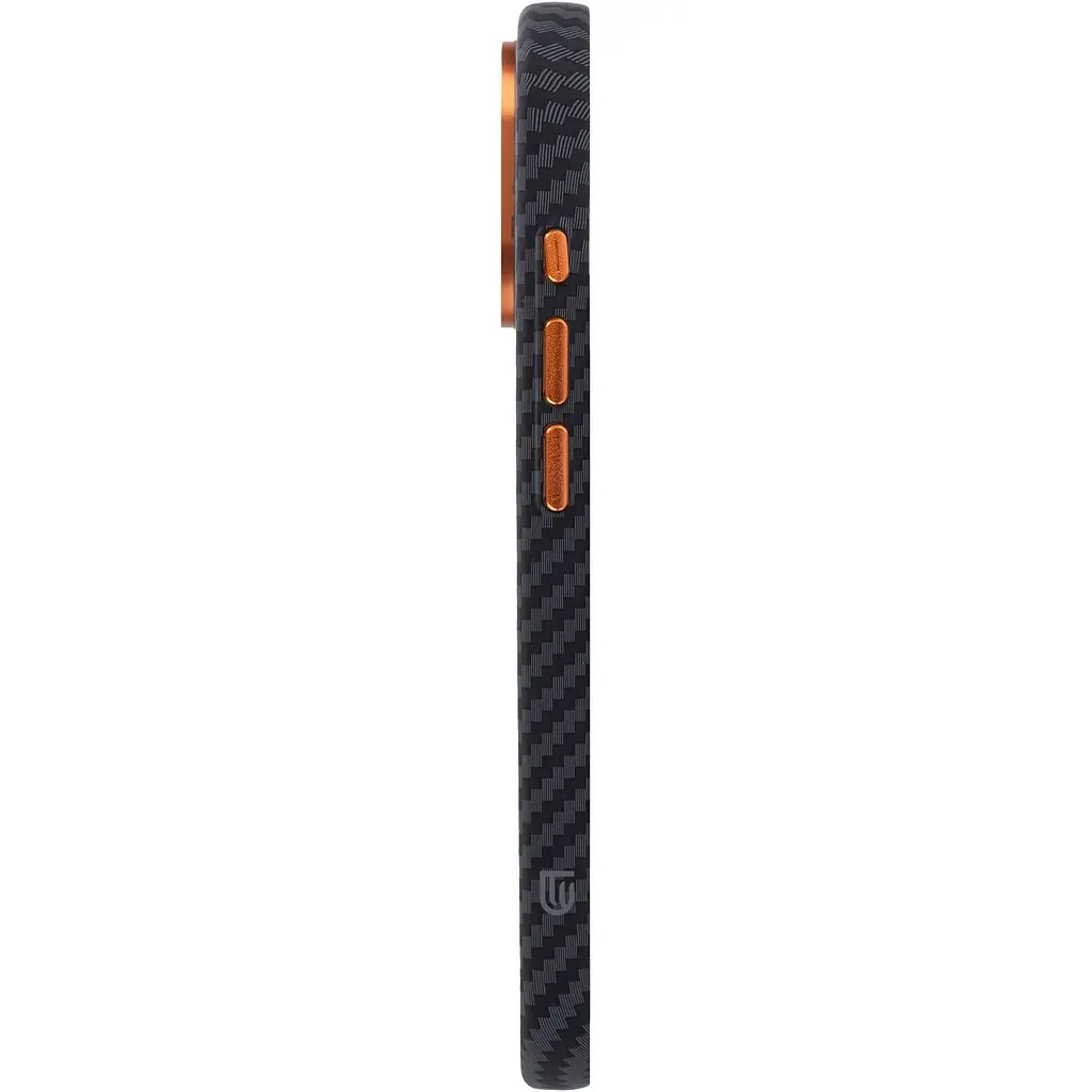 Чохол ArmorStandart LikeCarbon2 SE MagCase для Apple iPhone 17 Black Orange (ARM89160) [156297] - фото 6