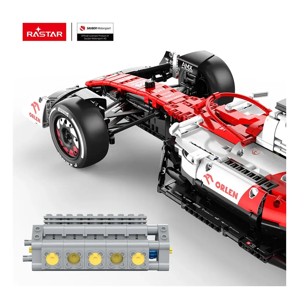 Конструктор RASTAR автомобиль Alfa Romeo F1 C42 1:8 блоки 2261 шт. красный 94410 - фото 4