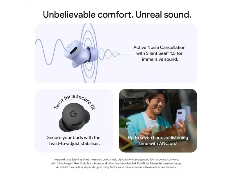Навушники TWS Google Pixel Buds 2a Hazel (GA06155) - фото 6