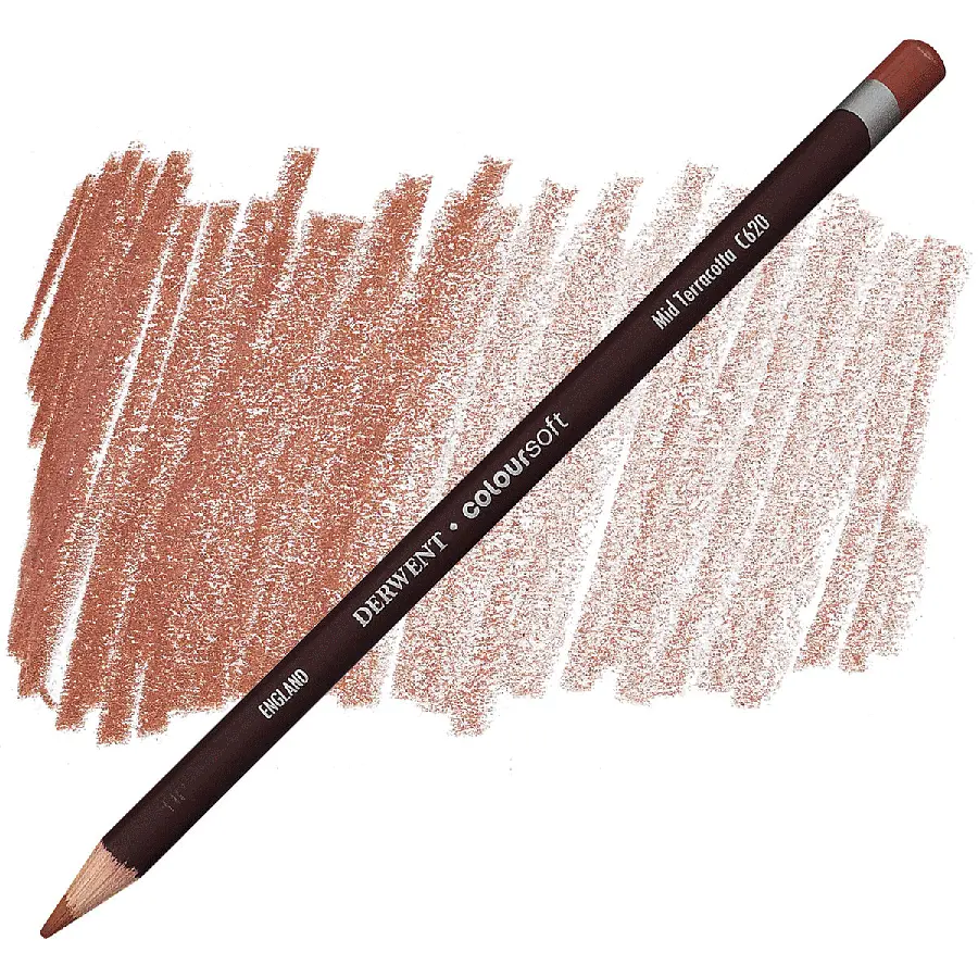 Олівець кольоровий Coloursoft (С620) Теракотовий середній Derwent (5028252188807)