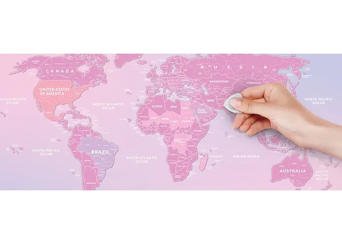 Скретч карта 1DEA.me Travel Map Love World (англ.) (13104) - фото 4