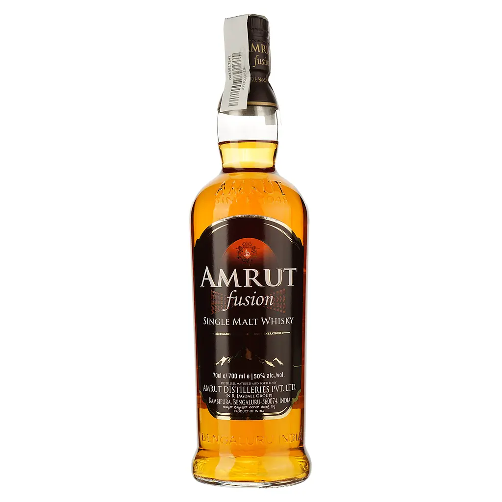 Виски Amrut Fusion Single Malt Indian Whiskey 50% 0.7 л в тубусе - фото 2